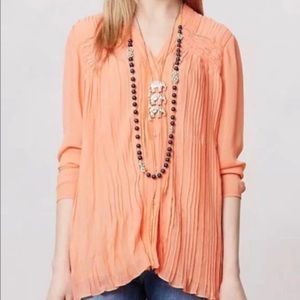 Rohit Gandhi + Rahul Khanna Pleated Flowy Blouse